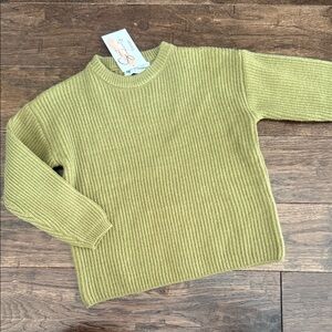 Cozy Kids Sweater in Olive Green